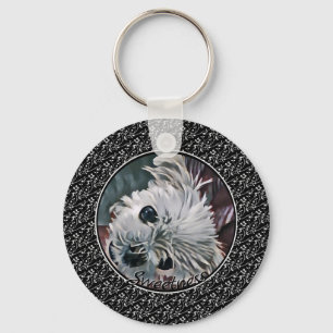 Chaveiro Doce-Preto-Puppy-QUALQUER FOTO-MODELO