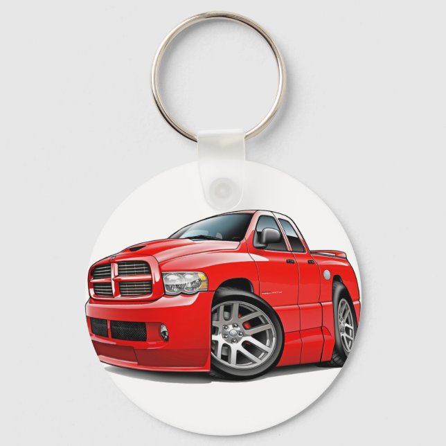 Chaveiro Dodge SRT10 Ram Dualcab Vermelho (Frente)