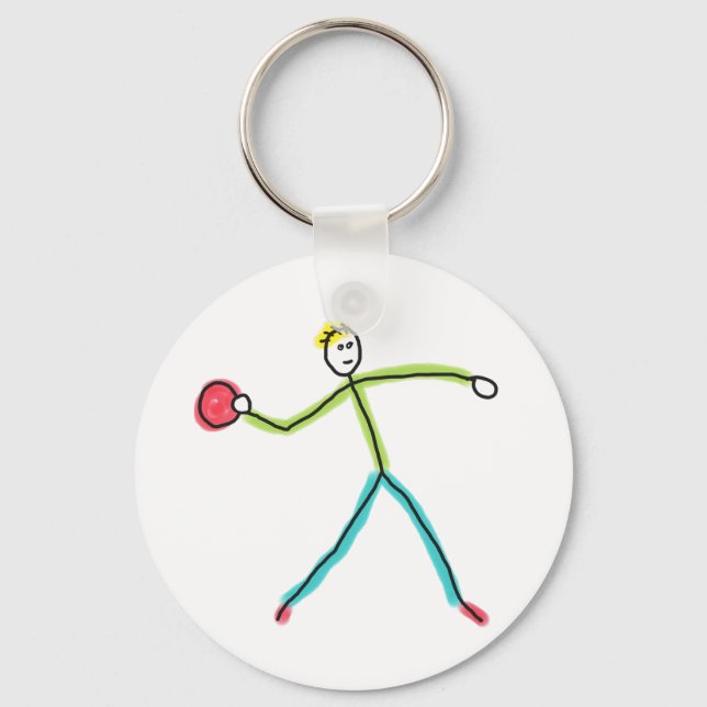 Chaveiro Dodgeball Stickman (Frente)