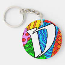 Dodles coloridos - Letra D