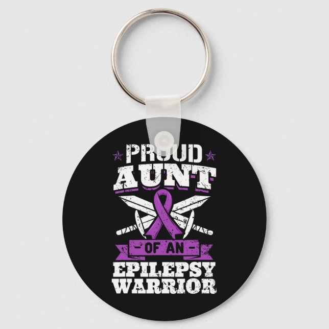 Chaveiro Doença de Convulsões Epilépticas - Tia Guerreira E (Frente)