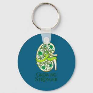 Chaveiro Doença renal consciência fita verde floral renal