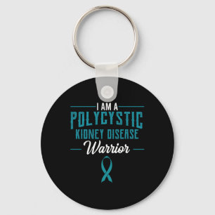 Chaveiro Doença Renal Pkd Warrior Pckd Consciência Teal 1