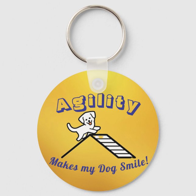 Chaveiro Dog Agility Themed Keychain (Frente)