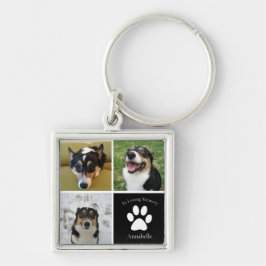 Chaveiro Dog Foto Memorial Collage Keepsasait Presente