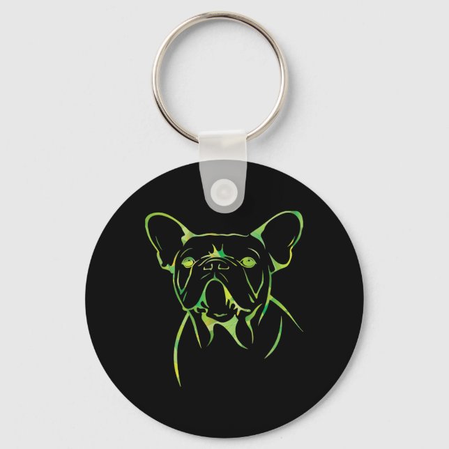 Chaveiro Dog Gift | Cute Coldly French Bulldog Gift (Frente)