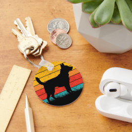 Chaveiro Dog Silhouette at Sunset