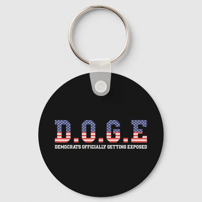 Chaveiro Doge Meme Democrats Oficialmente Expostos (Frente)