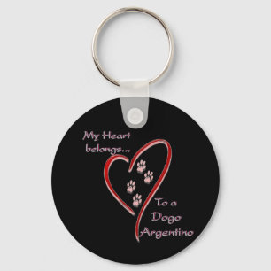 Chaveiro Dogo Argentino Heart Pertence