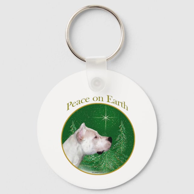 Chaveiro Dogo Argentino Peace (Frente)