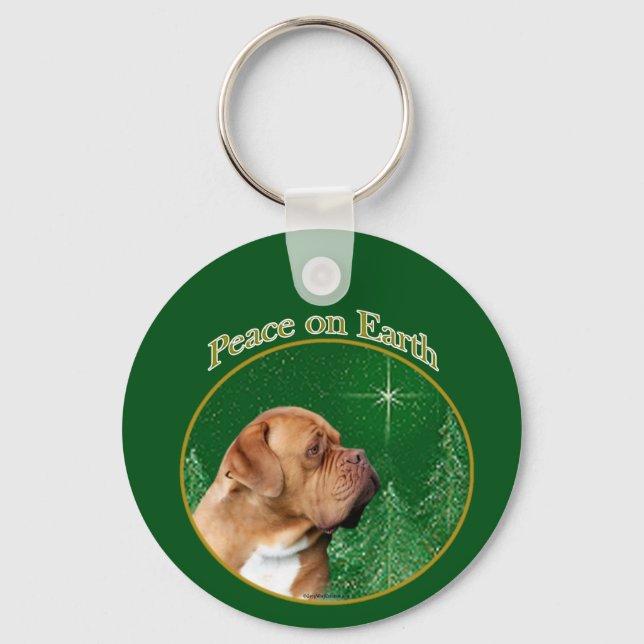 Chaveiro Dogue de Bordeaux Peace (Frente)