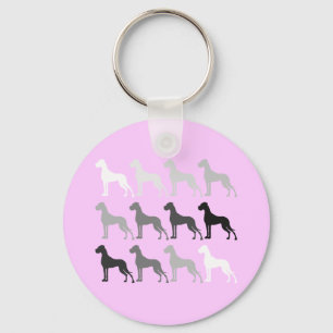 Chaveiro Dogues Alemães Simples