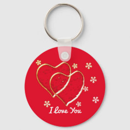 Chaveiro dois corações, casamento romântico.Keychai persona