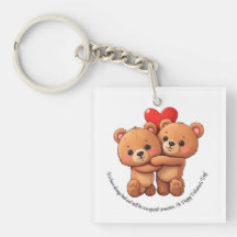 Dois desenhos animados abraçam.