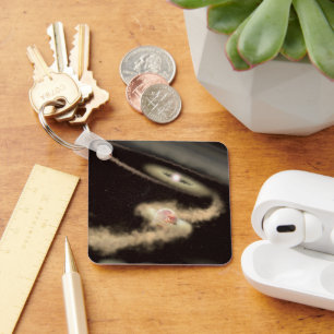 Chaveiro Dois Exoplanetas Gás Orbitando Uma Jovem Estrela