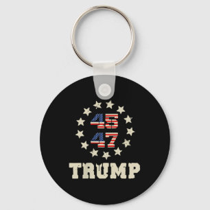 Chaveiro (dois lados) Trump 2025 Qr 45_47 Funny Trump Danci