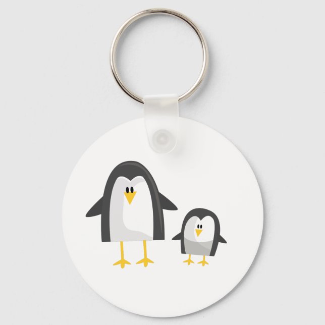 Chaveiro Dois pinguins (Frente)