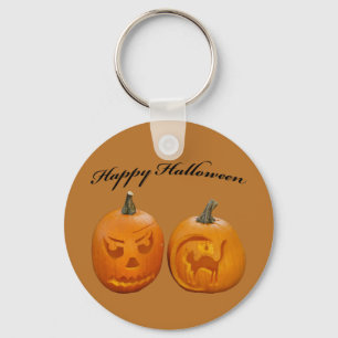 Chaveiro Dois Pumpkins Feliz Dia das Bruxas