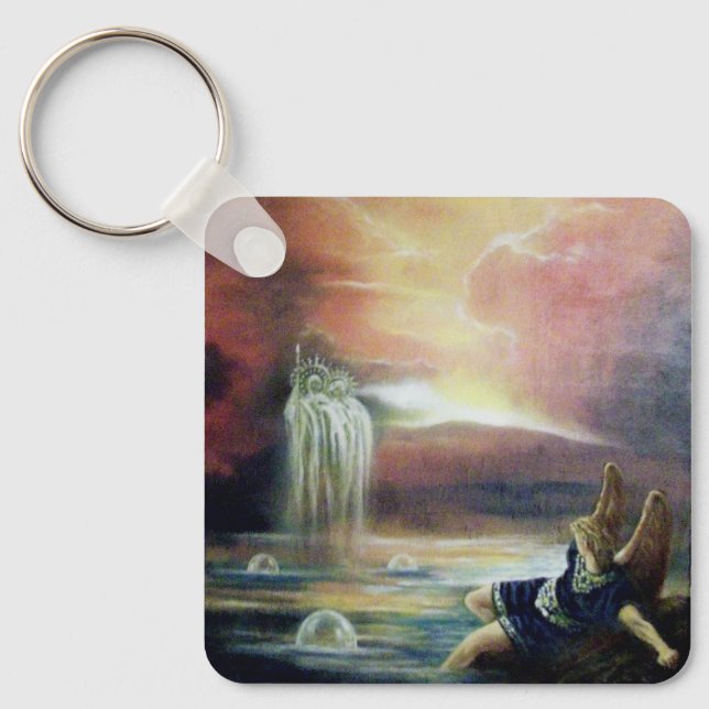 CHAVEIRO DOIS SANTOS JOHN E FALLEN ANGEL (Frente)