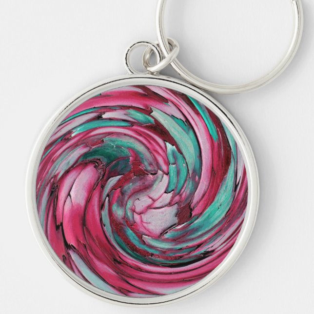 Chaveiro Dolphin Teal Rosa N vs Cadeia-Chave Águia (Frente)