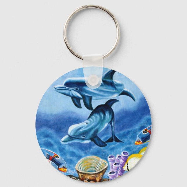 Chaveiro Dolphins Tropical Fish (Frente)