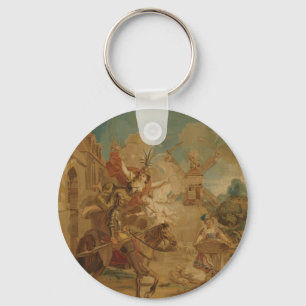 Chaveiro Dom Quixote Guiado pela Loucura, tapeçaria do sécu