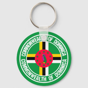 Chaveiro Dominica Round Emblem