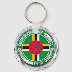Chaveiro Dominica Round Emblem