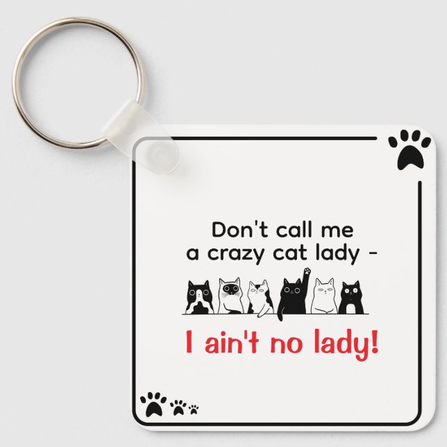 Chaveiro Dona de Gata Atrevida (Frente)