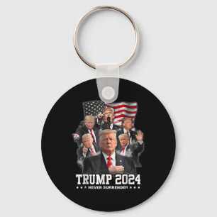 Chaveiro Donald J Trump 2024 Nunca Rende 1