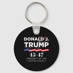 Chaveiro Donald J. Trump 45 47 Presidente Dia de Inauguraçã