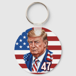 Chaveiro Donald Trump 2024 Presidencial 47 vencedor - EUA