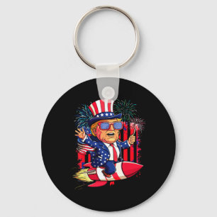 Chaveiro Donald Trump 2025 Happy 4 De Julho Trump American