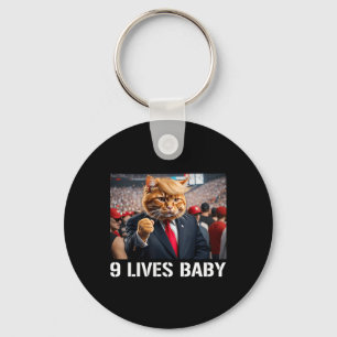 Chaveiro Donald Trump Cat Nine Lives Baby
