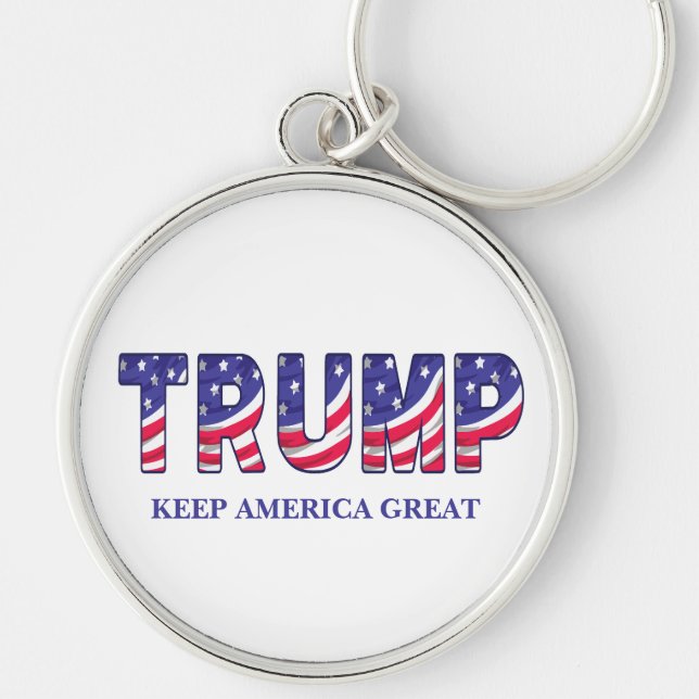 Chaveiro Donald Trump Mantém o Excelente Americano vigiado (Frente)