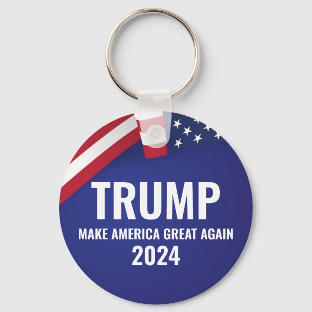 Chaveiro Donald Trump Para O Presidente 2024 Modern (Frente)
