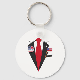 Chaveiro Donald Trump Suit E Tie Halloween Figurume 1