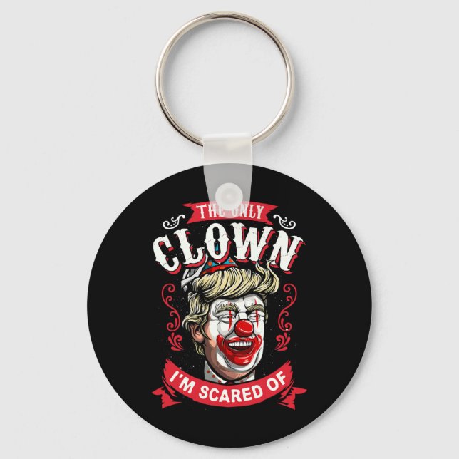 Chaveiro Donald Trump T Shirt Engraçado Palhaço Resiste Mul (Frente)