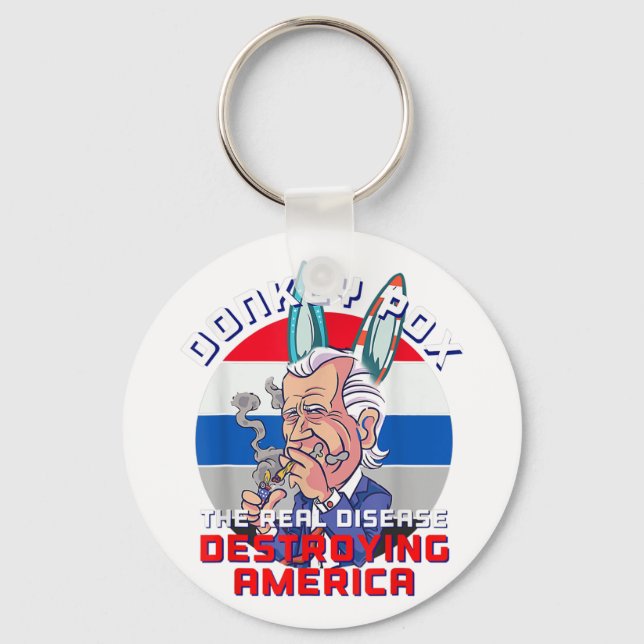 Chaveiro Donkey Pox Excelente MAGA King Trump UltrA MAGA EU (Frente)