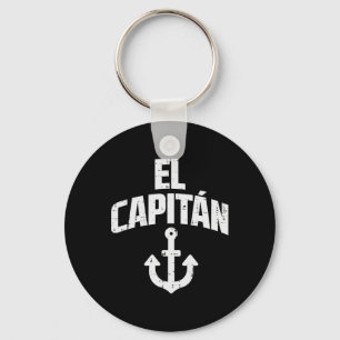 Chaveiro Dono do barco âncora El Capitan Capitão Iate Navio