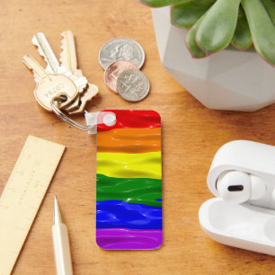 Chaveiro Dons de orgulho gay coloridos do SlipperyJoe LG