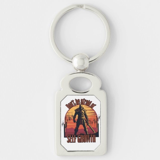 Chaveiro Dont be afraid of self growth | Trade motivation  (Frente)