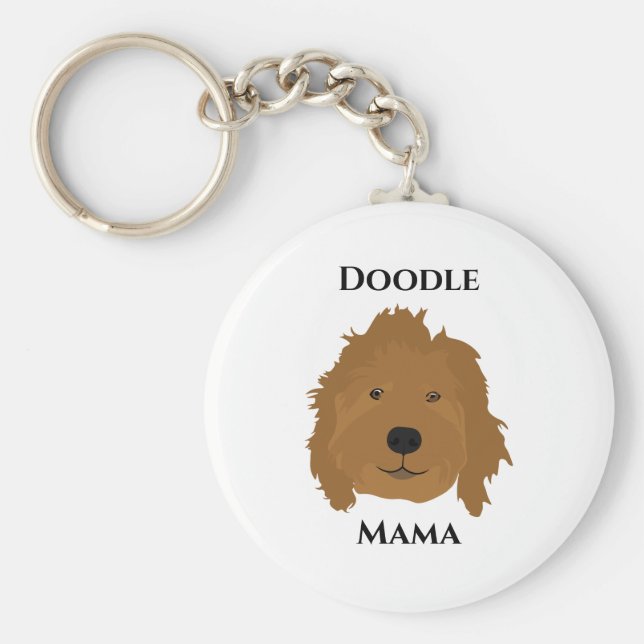 Chaveiro Doodle Mama Goldendoodle (Frente)