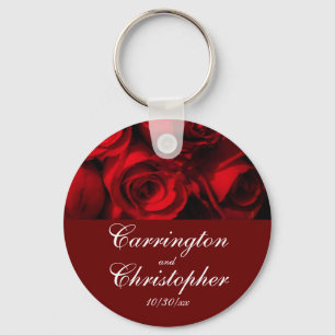 Chaveiro Dos "buquê do rosa carmesins" - personalizado [a]