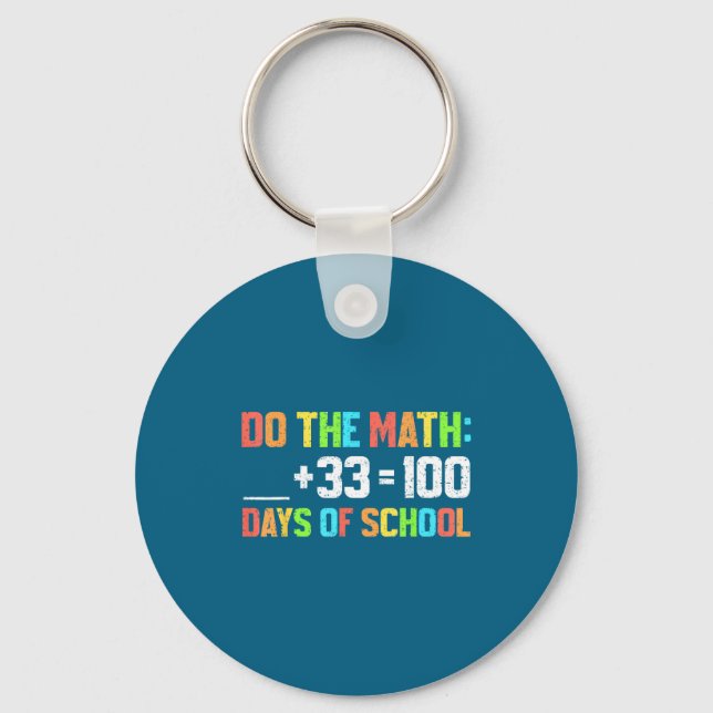 Chaveiro Dos Miúdos 100º Dia Escola Professor 100 (Frente)