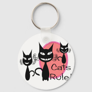 Chaveiro Dos "regra gatos!! "--Presentes dos amantes do