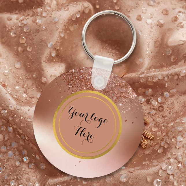 Chaveiro Double sided Logo QR Code floral keychain (Criador carregado)