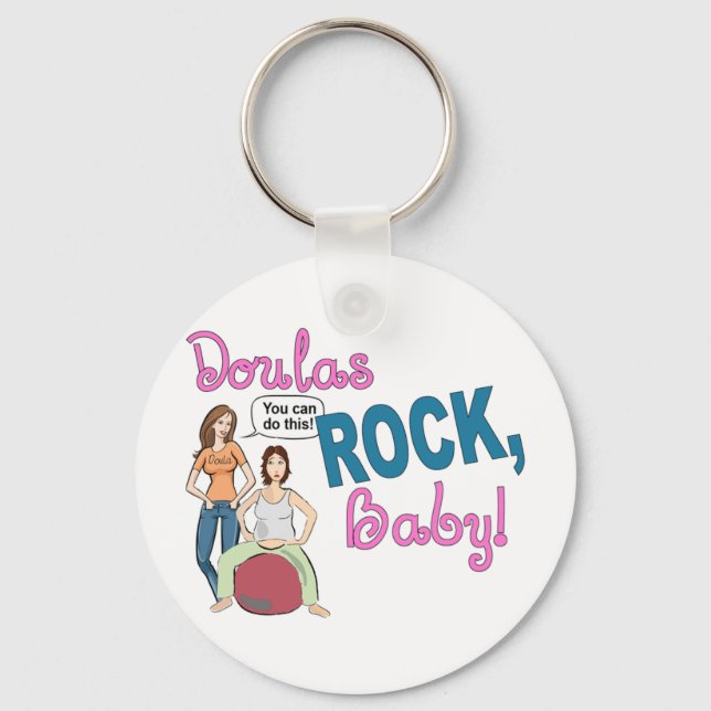 Chaveiro Doulas Rock! Presentes (Frente)
