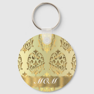 Chaveiro Dourada mãe personalizada damasco