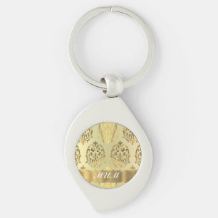 Chaveiro Dourada mãe personalizada damasco